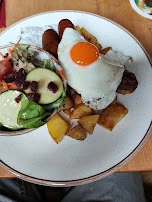 Sausage with Potatoes and Egg